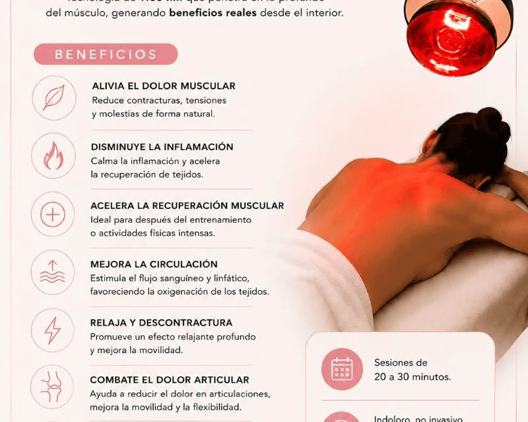 Terapia luz infrarroja muscular