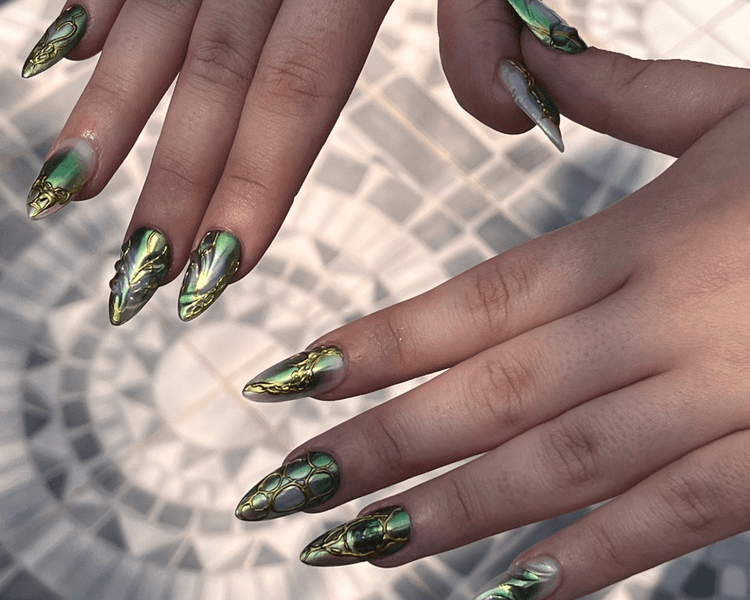 Adicional diseño nail art complejo