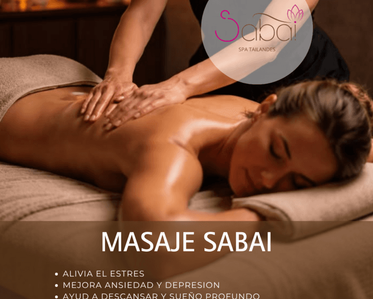 SABAI MASAJE NEUROSEDATIVO 60 MIN