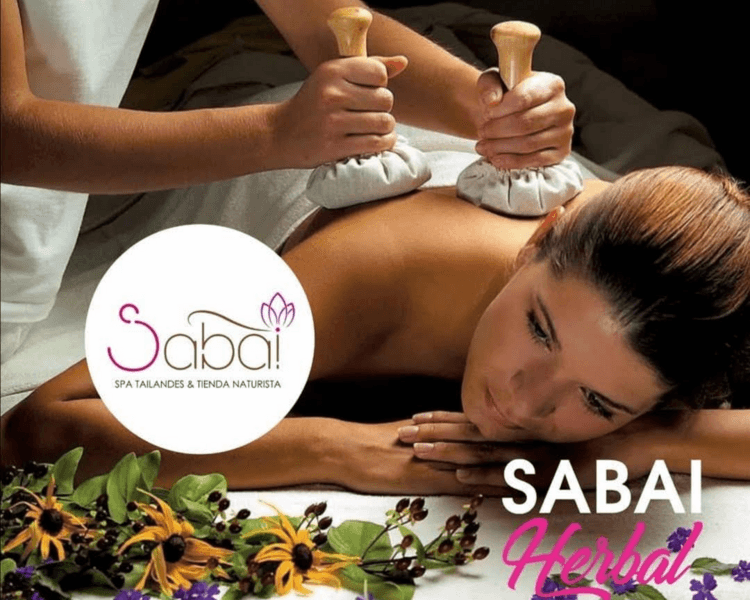 SABAI HERBAL MASAJE Alivia tensión muscular, dolor localizado y estrés