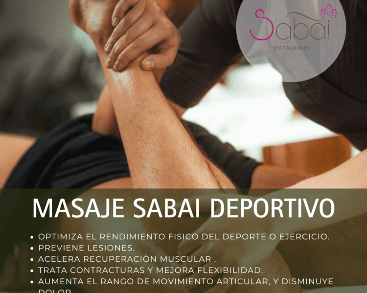 SABAI DEPORTIVO MASAJE