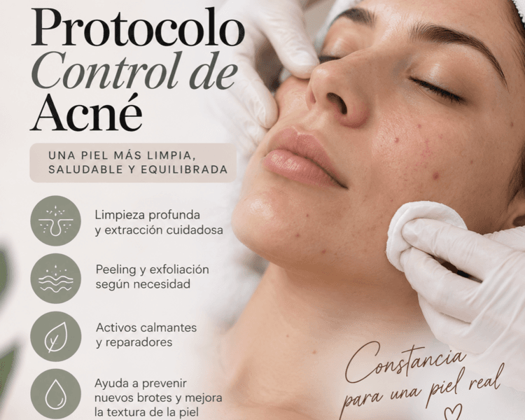Limpieza facial control de acne