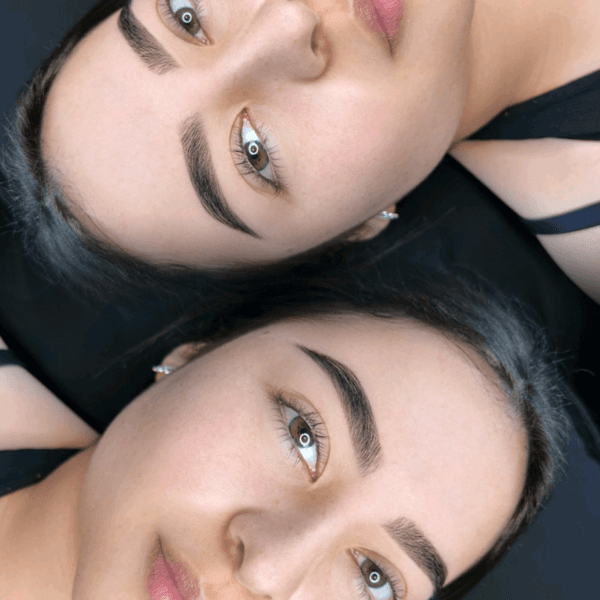 Diseño de cejas + epilacion con hilo + sombreado temporal con henna