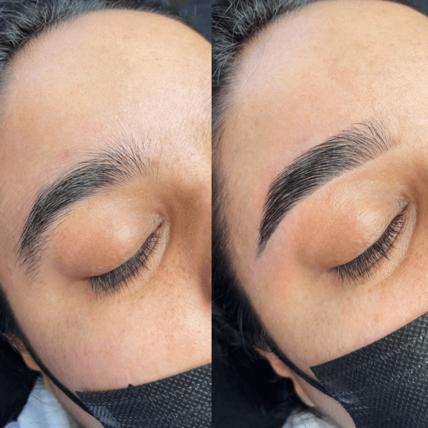 Perfilacion de cejas con diseño personalizado + epilacion con hilo