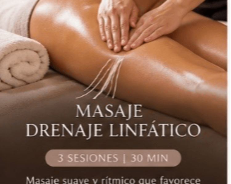 MASAJE DRENAJE LINFATICO 3 SESIONES