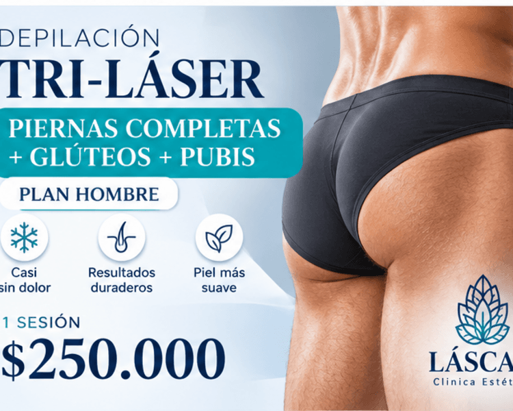 PIERNAS COMPLETAS + GLUTEOS + PUBIS (HOMBRE)