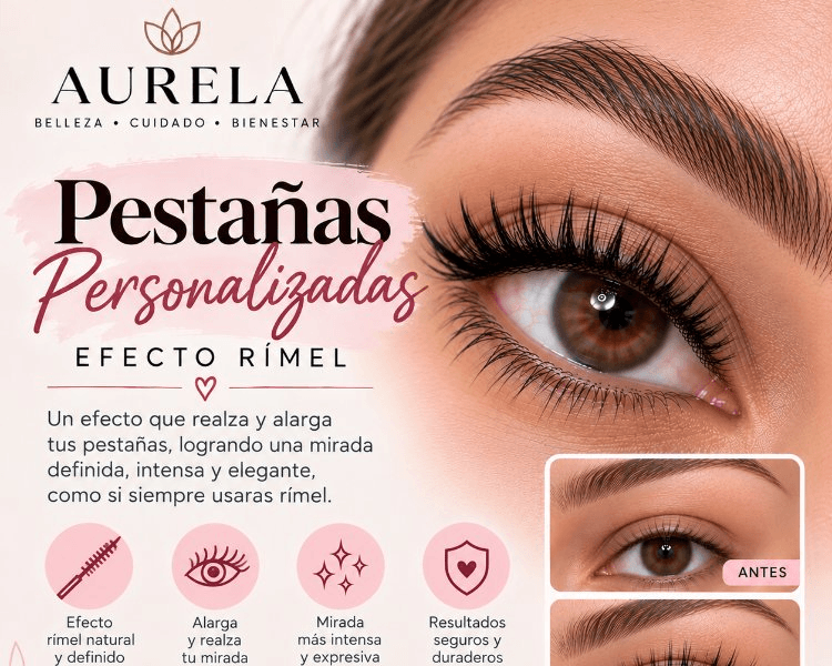 Pestañas Personalizada Efecto Rimel