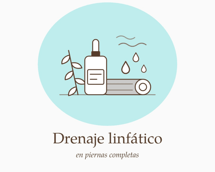 Drenaje linfático en piernas completas · Plan 8 sesiones