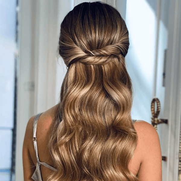 Ondas peinado de Novia