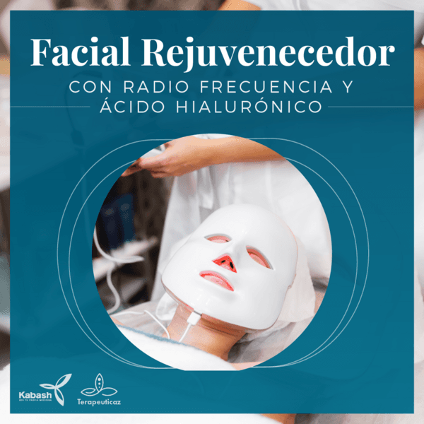 Facial Rejuvenecedor con Radio Frecuencia y Acido Hialurónico