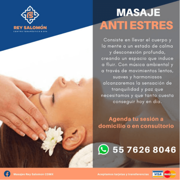 Masaje Anti estres con aromaterapia