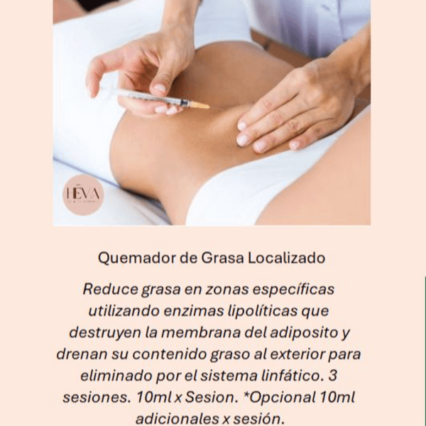 Quemador de Grasa Localizado (Una zona)