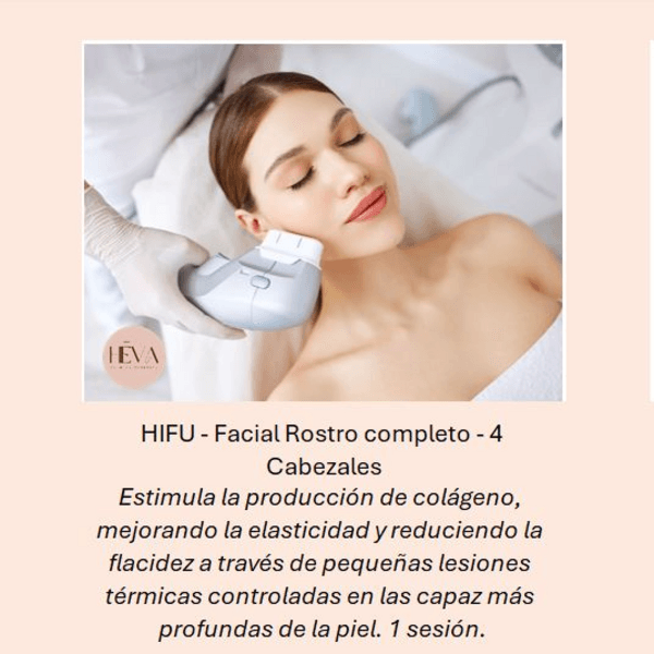 HIFU Facial completo 4 Cabezales