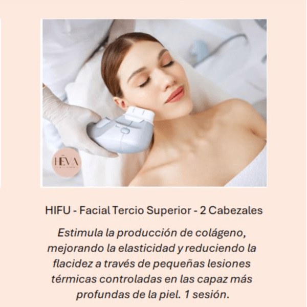 HIFU Facial Tercio Superior 2 Cabezales