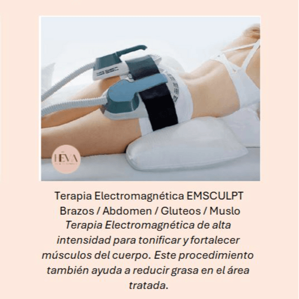EMSCULPT 1 Zona Brazos/Abdomen/Gluteos/Muslo 8 Sesiones