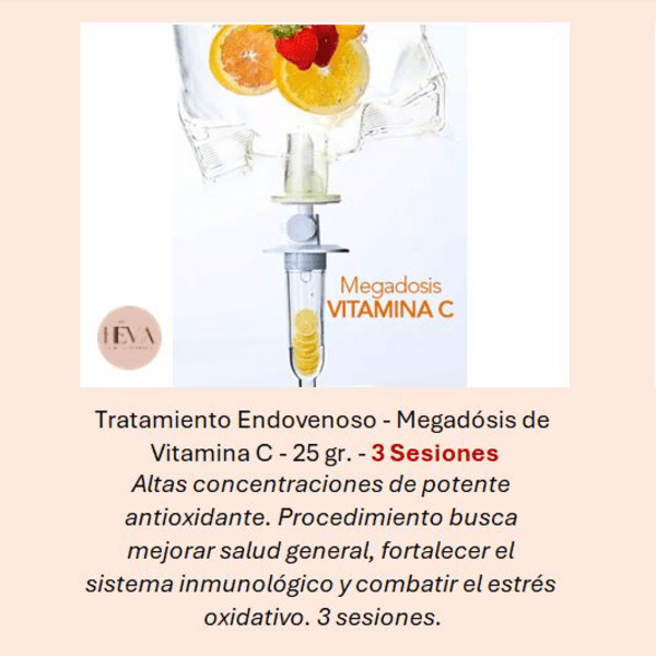 Megadósis de Vitamina C - 25 gr. - 3 Sesiones